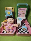 Vintage 1996 Mattel Cabbage Patch Doll & Love N Go Babyland School Travel Case