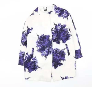 Abrigo geométrico multicolor para mujer Primark talla 14 - Imagen 1 de 12