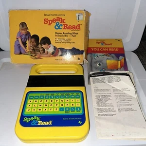 Vintage 1980 SPEAK & READ Texas Instruments Working With Box And Instructions. - Picture 1 of 16