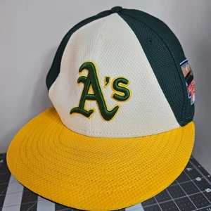 Oakland A's 2014 All-Star Game New Era 59FFTY Hat Cap Fitted 7 5/8 Authentic Col - Picture 1 of 14
