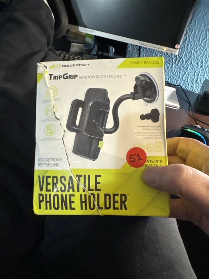 Soporte de teléfono versátil Bracketron TripGrip montaje en ventana y ventilación Foto 1 de 1