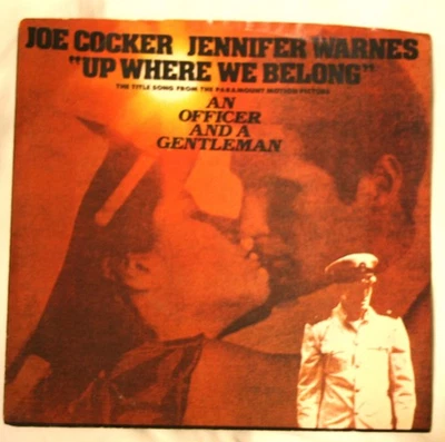 Joe Cocker & Jennifer Warnes 45 Up Where We Belong / Sweet Li'l Woman  w/ts w/PS - Image 1 of 4