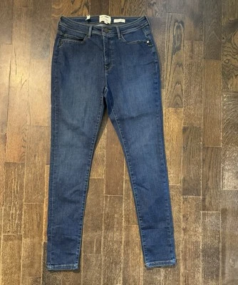 Pantalones de mezclilla Lola de tiro alto ajustados Alexa para mujer talla 29 lavado oscuro tiro medio Foto 1 de 4