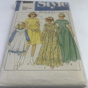 Vintage 1980’s 80’s Retro Style Sewing Pattern 3291 Dress Long & Short Options - Picture 1 of 11
