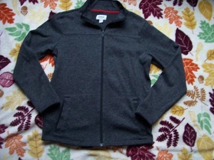 Sonoma Full Zip Up Sweater Fleece Jacket Sweatshirt Gray BOYS 14/16 LARGE L - Picture 1 of 3