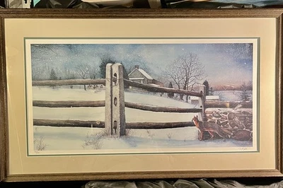 "A View Of The Hunt" por N.P. Tapete Santoleri assinado/numerado 145/500 emoldurado  - Imagem 1 de 4