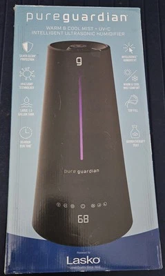 Pure Guardian H5665B 1.5 Gal. Warm and Cool Mist Ultrasonic Humidifier with - Image 1 of 4