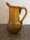 ANCIEN PICHET NORMAND EN VERRE SOUFLE AMBRE XIXEME PITCHER GLASS