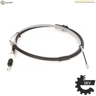 CABLE PULL PARKING BRAKE 25SKV816 FOR SKODA FABIA/Combi/II/Praktik  VW  SEAT - Image 1 of 4