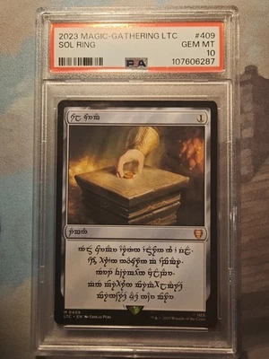 MTG Lord Of The Rings 409 Dwarven Sol Ring Graded PSA 10 - Image 1 of 2