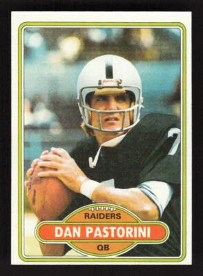1980 Topps #490 Dan Pastorini Oakland Raiders - Image 1 of 2