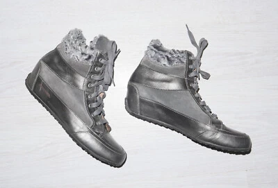 Zapatos botas de cuero plateado para mujer CANDICE COOPER talla 38 Foto 1 de 4