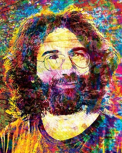 Jerry Garcia Artwork, Grateful Dead Canvas, GD Poster, The Dead, Jerry Print - Picture 1 of 8