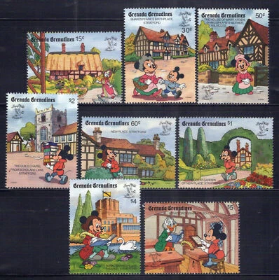 Grenada Grenadines 1175-1184 MNH Disney Shakespeare Country ZAYIX 0724M0099 - Image 1 of 4