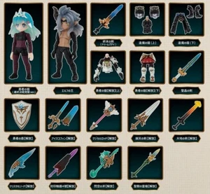 Gashapon Quest Online Battle Asakusa Ruins All 17 Types Complete Set Rare FS JP - Picture 1 of 1