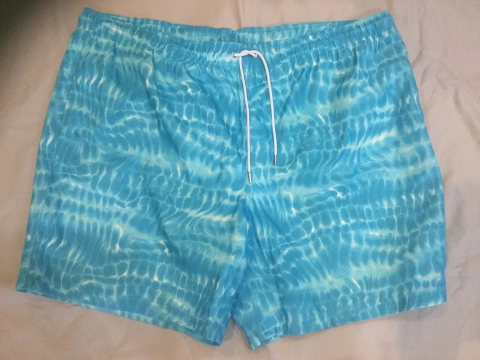 Lands’ End Hombre Bañador Board Shorts 3XLT Azul Blanco Tie Dye Nuevo en Paquete Foto 1 de 1
