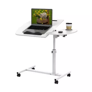 Laptoptisch Höhenverstellbar mit Rollen Klappbarer Bett Beistelltisch Sofatisch - Bild 1 von 12