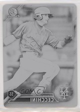 2016 Bowman Chrome Prospects Printing Plate Black 1/1 Gavin Cecchini #BCP93 i5q