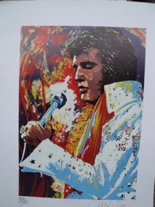 Paul Blaine Henrie "Elvis" Offset Serigraph  - Picture 1 of 4
