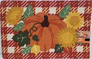 ALFOMBRA ACCENT RUNNER (20" X 30") COSECHA GIRASOLES, CALABAZAS Y HOJAS, KO - Imagen 1 de 24
