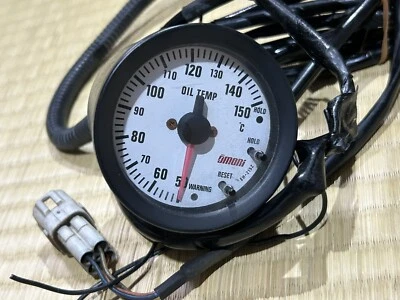 Medidor de temperatura de aceite Omori Japón JDM Nissan Toyota Mazda Subaru Mitsubishi Foto 1 de 4