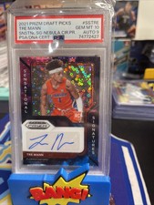 2021 Prizm Draft Picks Tre Mann RC Sensational Signatures Nebula Circles 3/5pop1