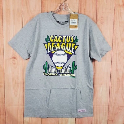 Camiseta Mitchell & Ness MLB Para Hombre Grande Gris Liga de Cactus Milwaukee Brewers Foto 1 de 4