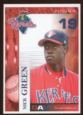 2007 DAV Cedar Rapids Kernels NICK GREEN RC ANGELS ASTROS DARTON STATE