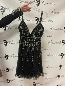 Sherri Hill 53234 Black Stunning Homecoming Gala Cocktail Dress sz 0 - Picture 1 of 4