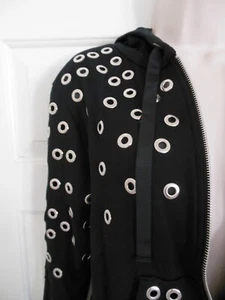 Boston Propersport Brand Juniors Black Grommet Hoodie Sz M - Picture 1 of 8