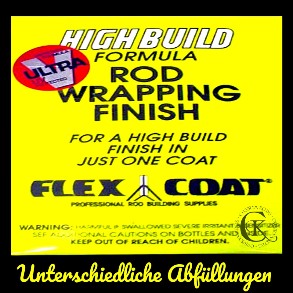 Flex Coat High Build Lack Bindungslack verschiedene Gebinde Rutenbau Blank Kork - Bild 1 von 1