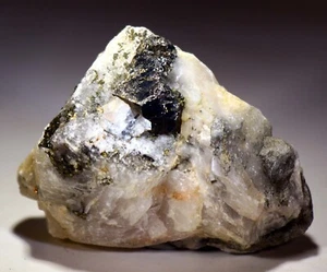 3.3" 7.4 oz Rare Metallic Carrollite on Calcite, Congo! CLT155 - Picture 1 of 4