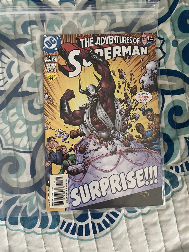 Cómic Adventures Of Superman 584 portada primera impresión 2000 J M Demateis DC. Foto 1 de 1
