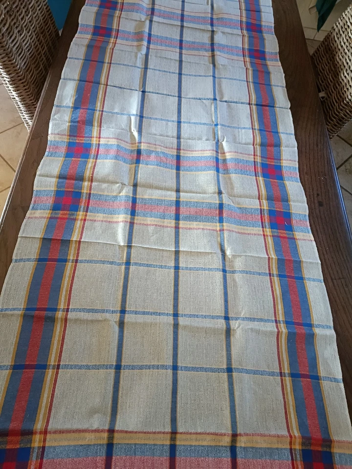 linge ancien Métrage de Tissu en Metis Neuf  Ancien Pour Torchons 192 x 63,5 cm  - Photo 1/4
