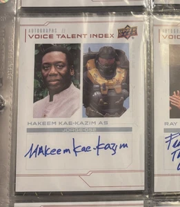 2025 UD HALO LEGACY VOICE TALENT AUTOGRAFO HAKEEM KAE-KAZIM - Foto 1 di 1