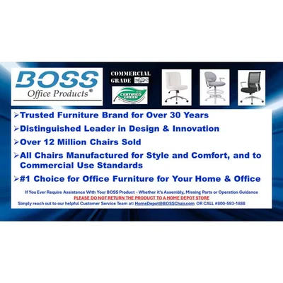 Black Caressoft  Stool | Office Boss Spa Products Well Adjustable Cushion - Image 1 of 4