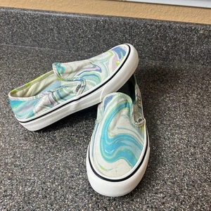 Vans UltraCush Old Skool Womens 6.5 Resin Whirl Slip On Canvas Casual Shoe Men 5 - Picture 1 of 10