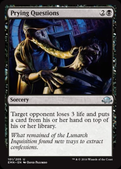 Prying Questions - Medium Play MTG Eldritch Moon - Image 1 of 1