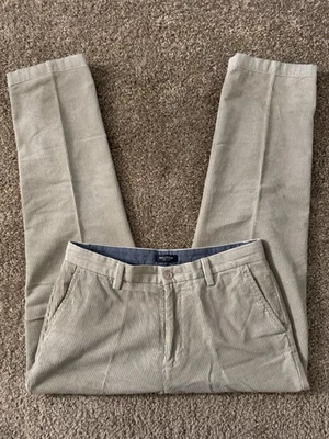 Pantalón Nautica Hombre Beige Pana The Deck Frente Plano Pierna Recta Talla 34 X 30 Foto 1 de 4