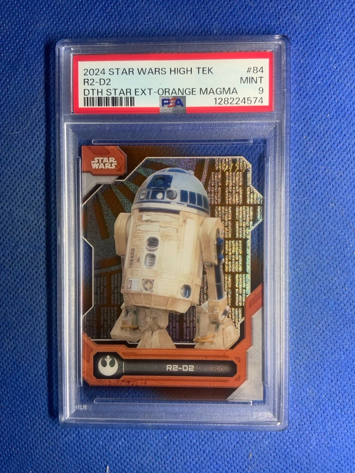2024 Topps Star Wars High Tek #84 R2-D2 -ORANGE Diffractor #/25 Psa 9 - Image 1 of 2