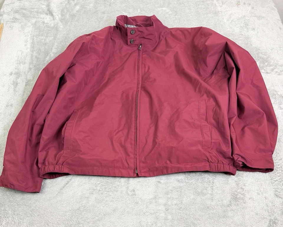 Lands End Gore-Tex Full Zip Windbreaker Jacket Men’s Size XL Red - Image 1 of 4