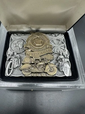 Hebilla conmemorativa Indian Motorcycle 100 aniversario 2001 edición limitada Foto 1 de 4