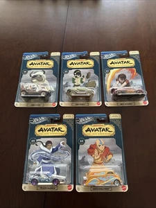 Juego de 5 Hot Wheels Silver Series Avatar The Last Airbender Nickelodeon - Imagen 1 de 2