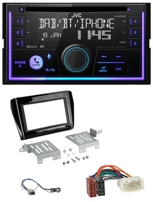 JVC MP3 USB 2DIN DAB Bluetooth CD Autoradio für Suzuki Swift ab 17 schwarz glänz - Bild 1 von 4