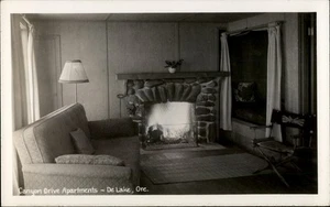 RPPC De Lake,OR DeLake Canyon Drive Apartments Interior Oregon Real Photo - Picture 1 of 5