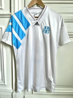 Maillot vintage Olympique Marseille OM 93 1993 anniv. 25 ans # 9 Adidas taille S - Photo 1/4