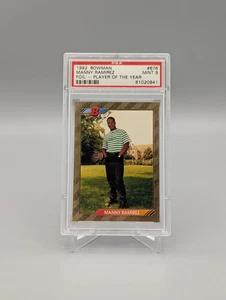 1992 Bowman Gold Foil #676 Manny Ramirez PSA 9 Indians - Bild 1 von 2