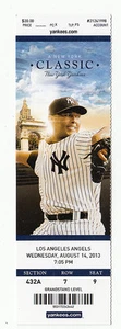 2013 NY YANKEES VS ANGELS TICKET STUB RIVERA 8/14/13 ALFONSO SORIANO HR 7 RBI'S - Picture 1 of 1