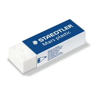 Staedtler | Gomma di plastica bianca Eraser Mars | Nessun pasticcio Senza scolorimento | Nuovo - Foto 1 di 6