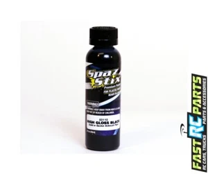 Spaz Stix High Gloss Black/Backer Airbrush Ready Paint 2oz Bottle SZX00110 - Picture 1 of 1